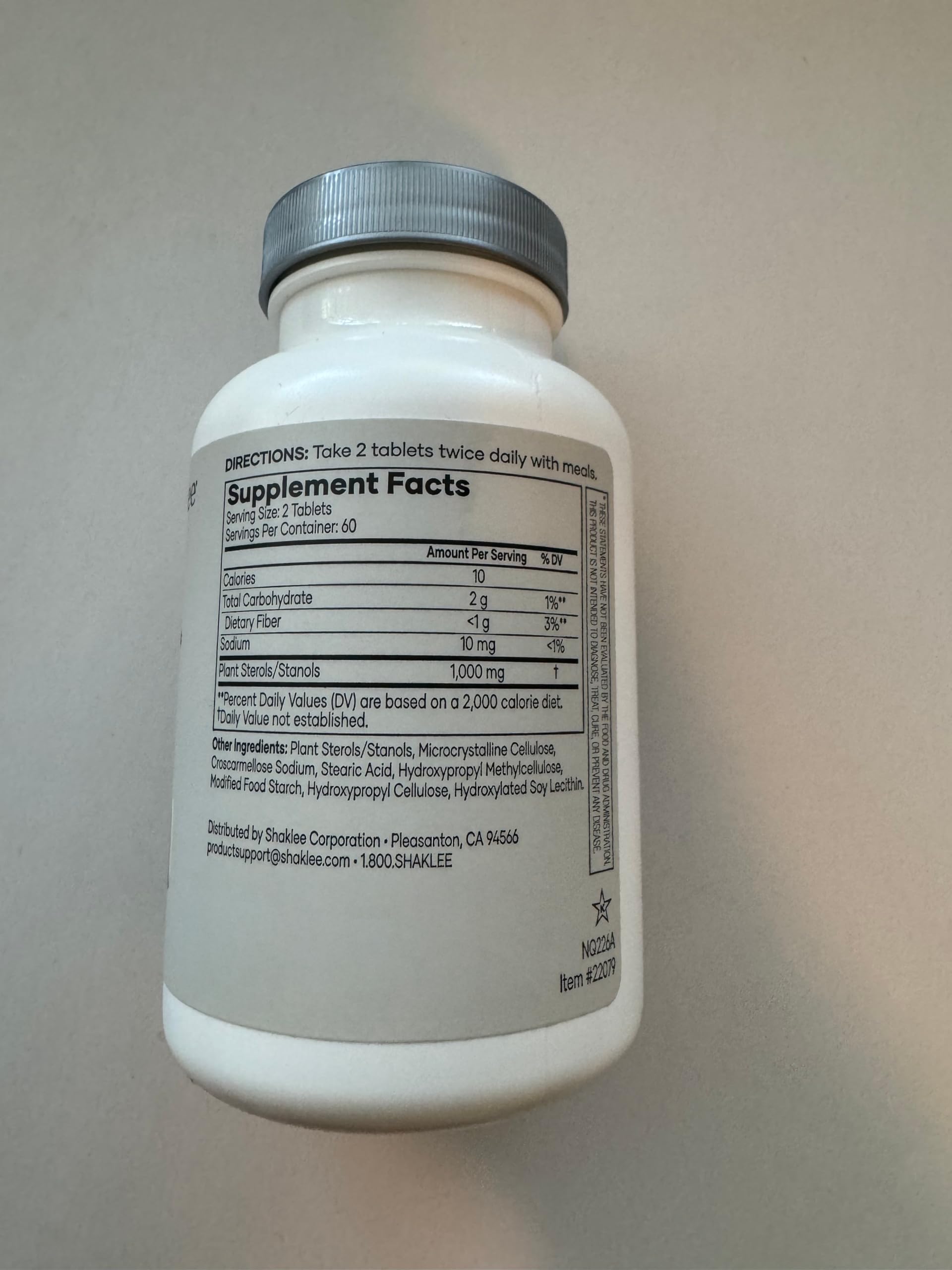 Shaklee - Cholesterol Complex - Plant-Based Formula - 120 Tablets — Amazon image 2