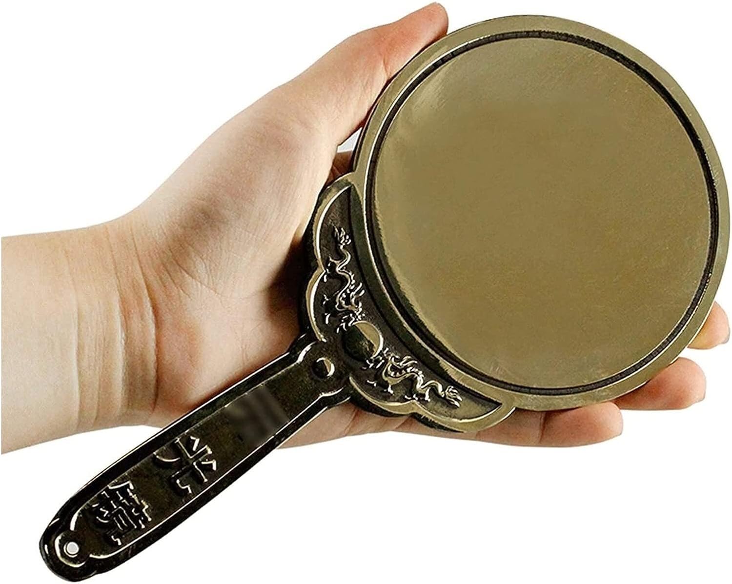 Tradycyjne lustro Bagua, taoistyczne wklęsłe lustro Bagua, tradycyjne lustro Feng Shui Vintage lustro Starożytne lustro Bagua figurki buddyjskie rzemiosło dekoracyjne do domu lustro plotki