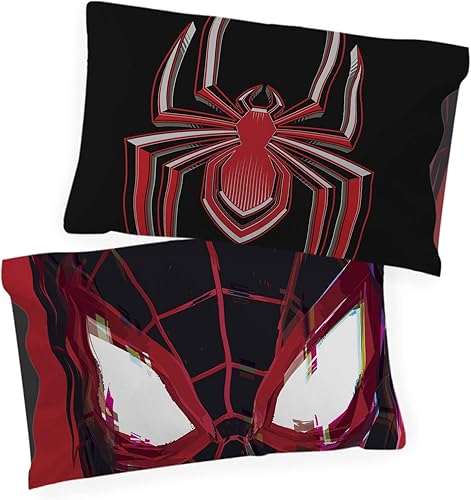 Miniatura 8 de Jay Franco Marvel Miles Morales - Manta infantil de 3 piezas, incluye manta, fundas de almohada