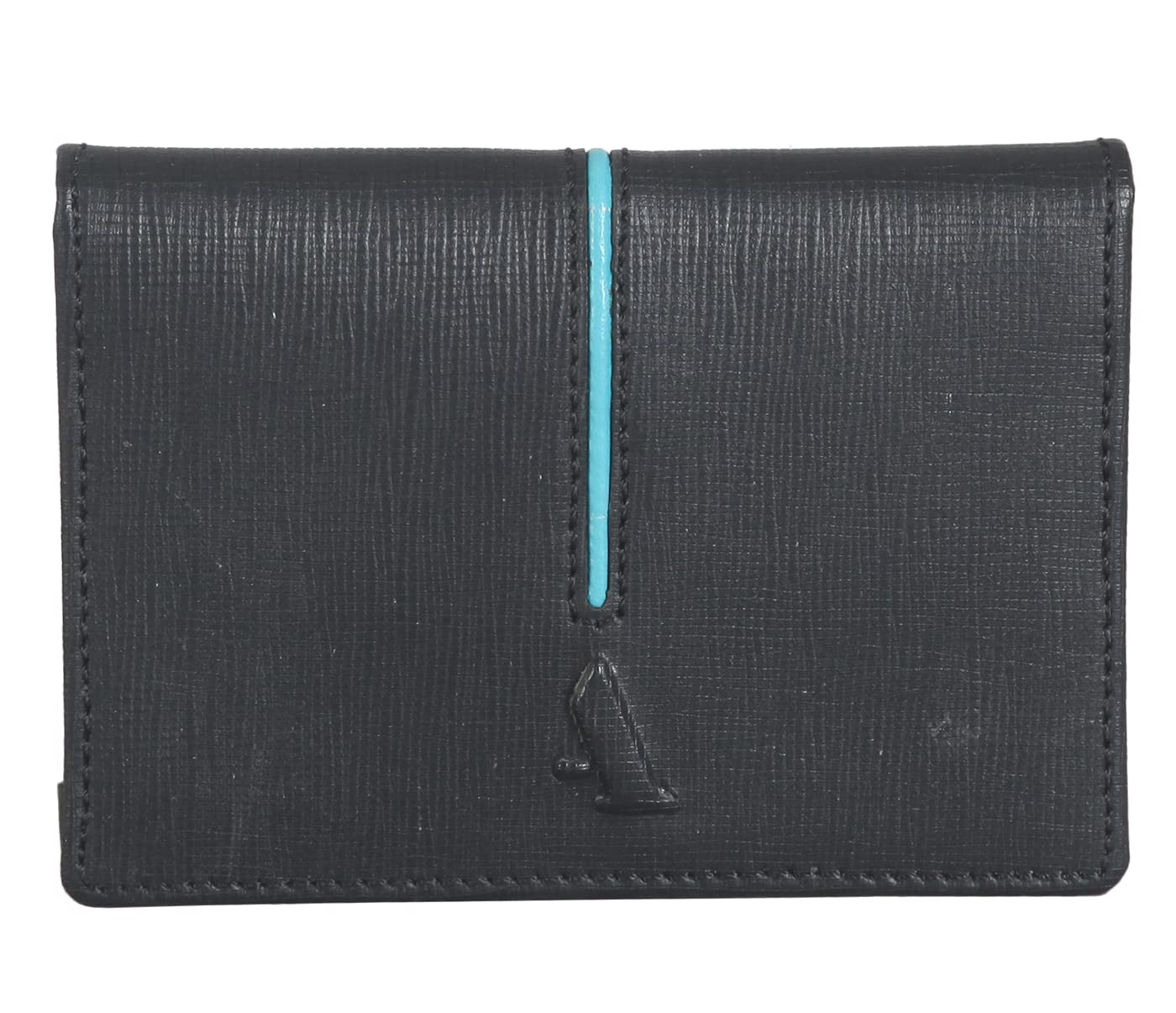 Adamis Unisexadult Leather 3 Slots Credit Card Case/Holder (BlueBlack