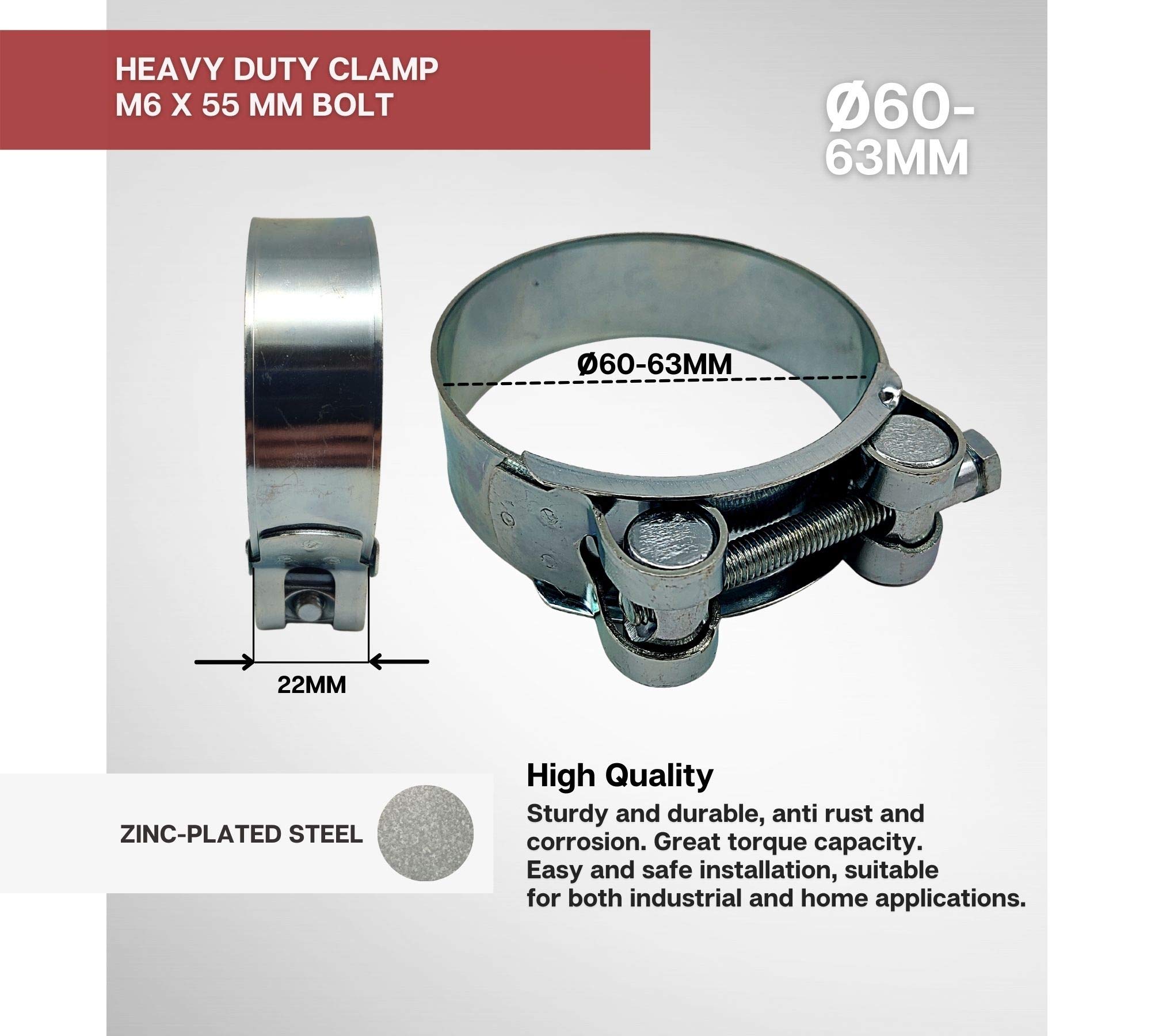 Fascette Stringitubo Set 60 Fascette Per Tubi In Acciaio Inox Diametro 8 38 Mm Per 439347 - Foto 6