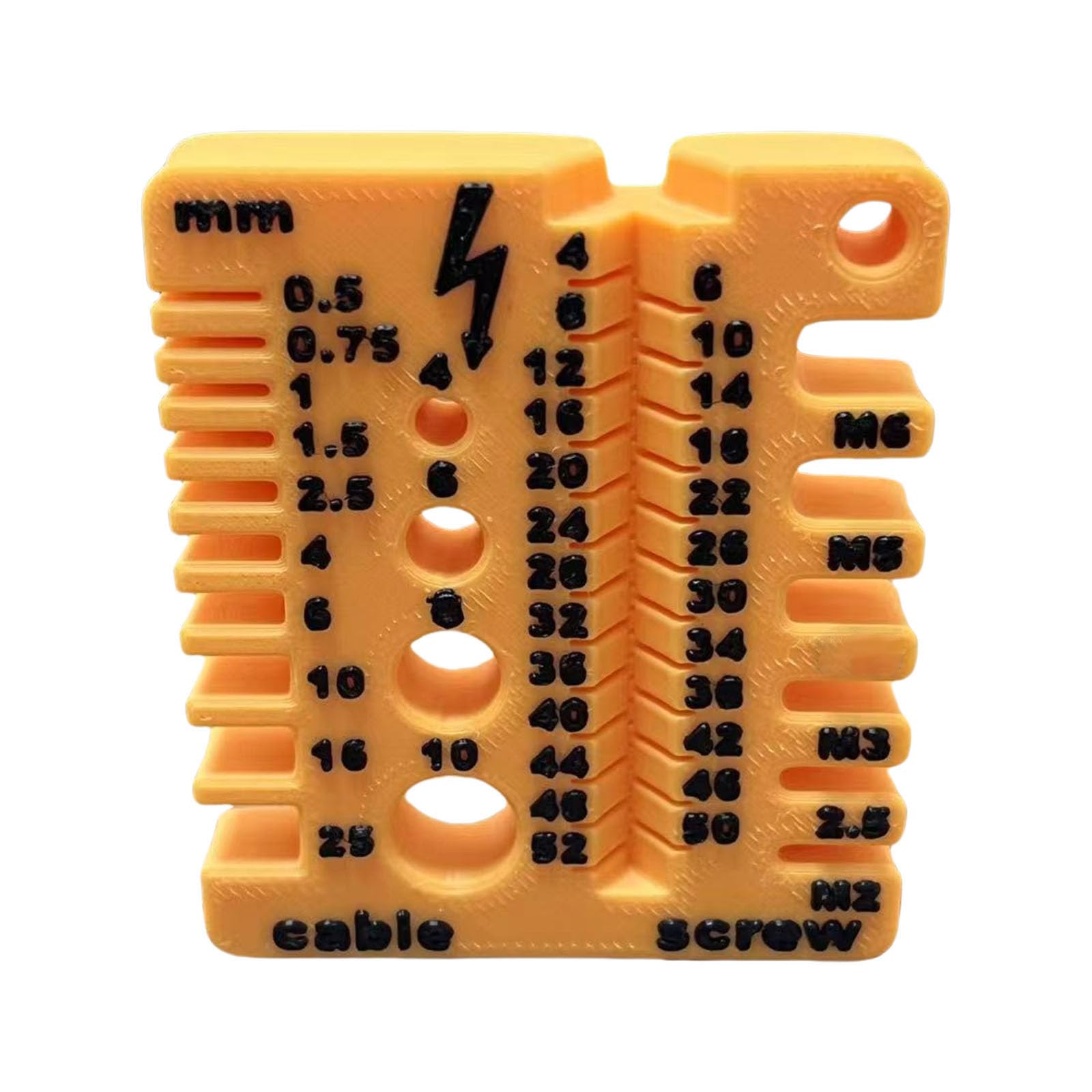Msioytog Screw Measurement To Accuracy 0.1Mm Measurement Device Screw Wire Size Detector Construction Engineers Essential Tool Portable Wire Gauge Caliper