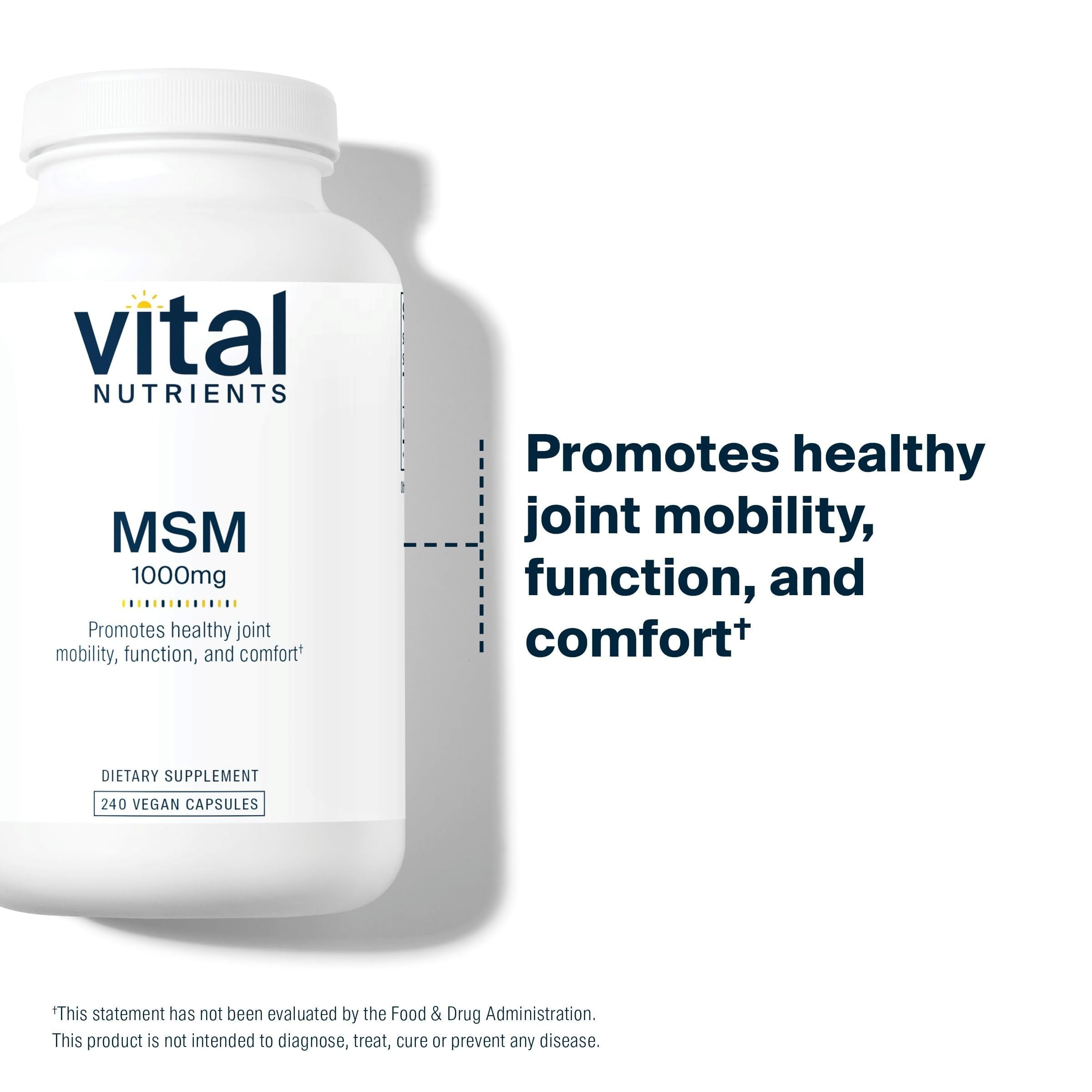 Vital Nutrients MSM 1,000mg, 240 Capsules — Amazon image 3