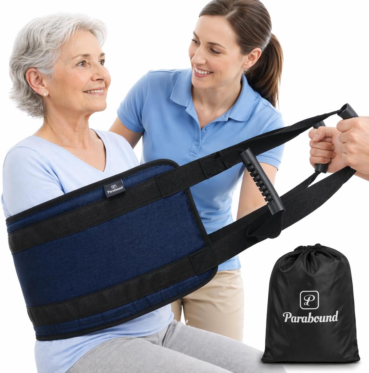Parabound Transfer Sling For Elderly And Disabled, Lift Assist Gait Belt For Seniors, Patient Lift Sling Mobility Aid, Transfer Belt Lifting Strap For Senior Home Care Device