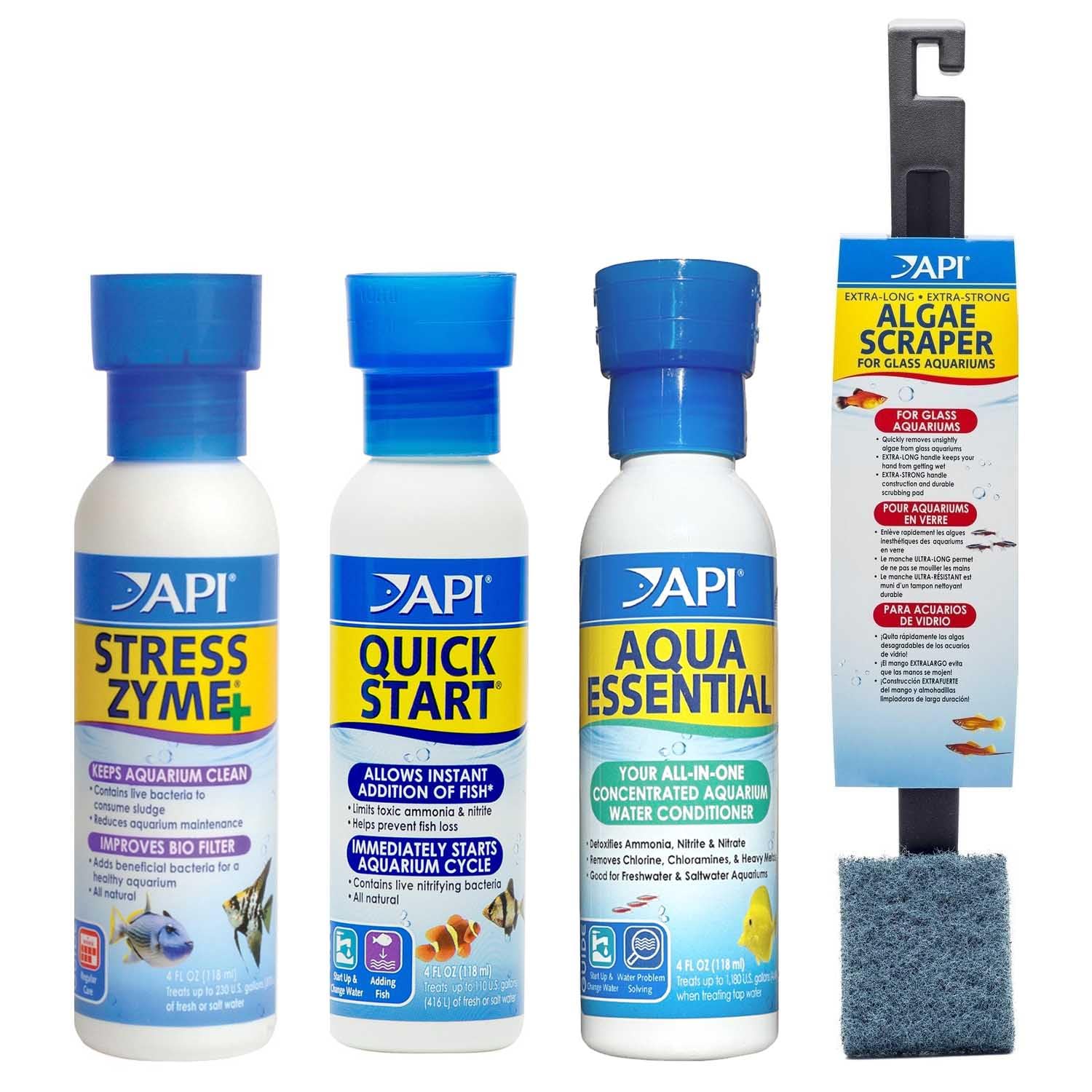 API Weekly Aquarium Cleaning Bundle Scraper Essential Stress Zyme Quick Start