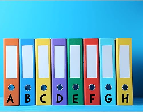 Miniatura 6 de TaoBary 544 calcomanías de letras del alfabeto de 2 pulgadas, autoadhesivas, de vinilo, con números, calcomanías coloridas para proyectos de