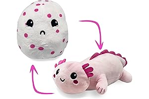 Cozy, Reversible Axolotl to Egg Mood Plush Toy for Emotional Expression and Stress Relief