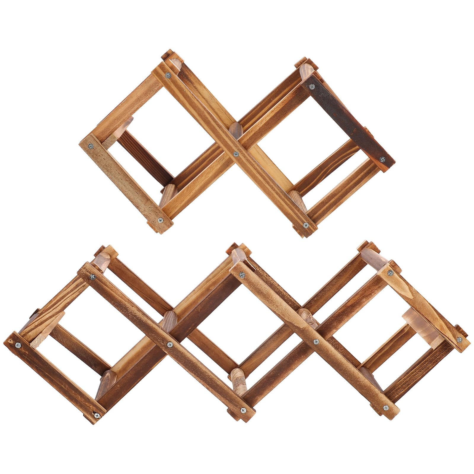 Casier à vin pliable bois anti-encombrement range-bouteille robuste
