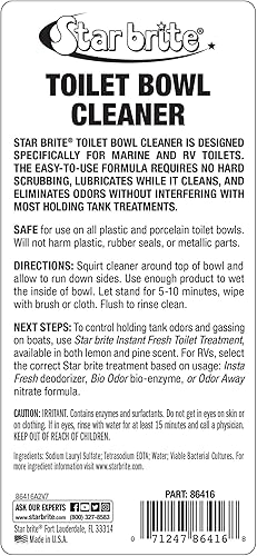 Miniatura 2 de STAR BRITE Limpiador de inodoro - Para barco, caravana, inodoros portátiles, elimina manchas, aroma fresco, 16 onzas (086416)