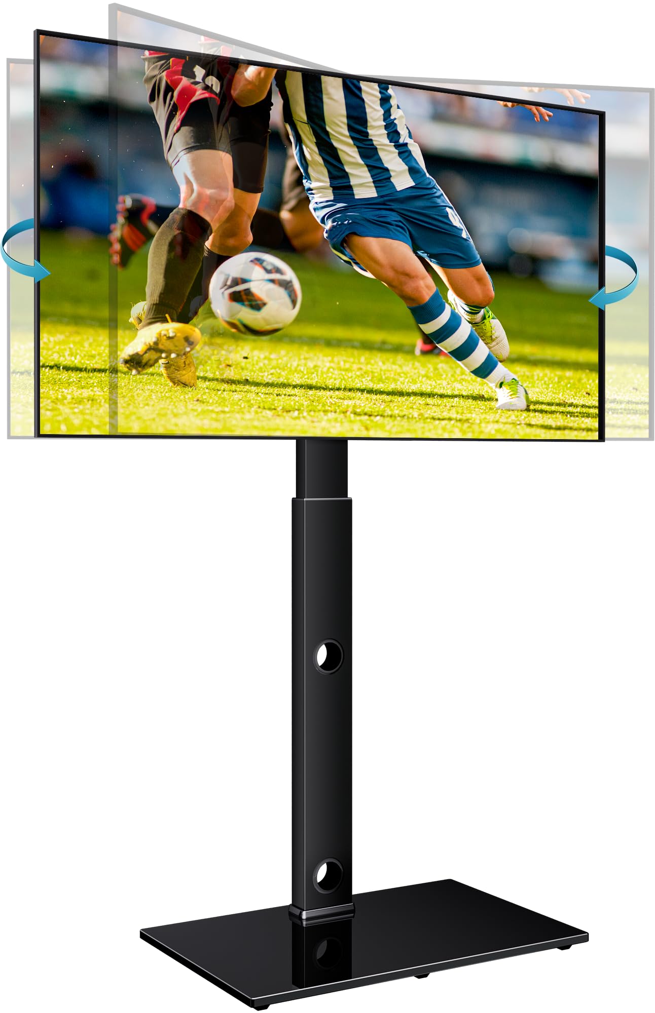BONTEC TV Bodenständer für 30-70 Zoll Fernseher, bis zu 40 kg