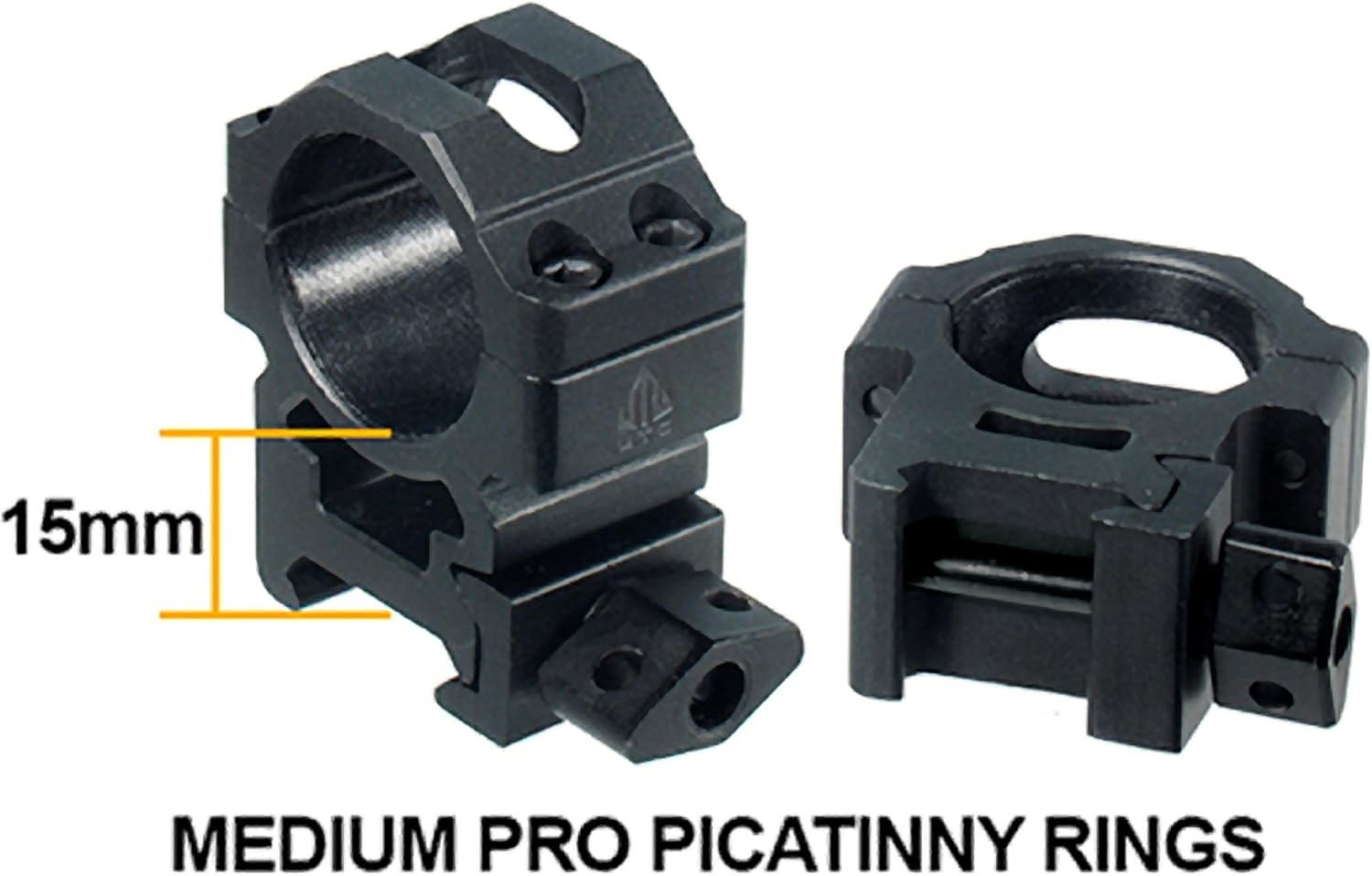 UTG 1"/2PCs Med Pro Max Strength Picatinny Rings, 22mm Wide, Black : Airsoft Gun Scope Mounts : Sports & Outdoors