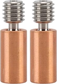 Bimetal Heatbreak Copper Throat, All Metal High Temperature Upgrade for 3D Printer CR10 Ender 3 V2 Ender3 Pro Ender 5 CS3