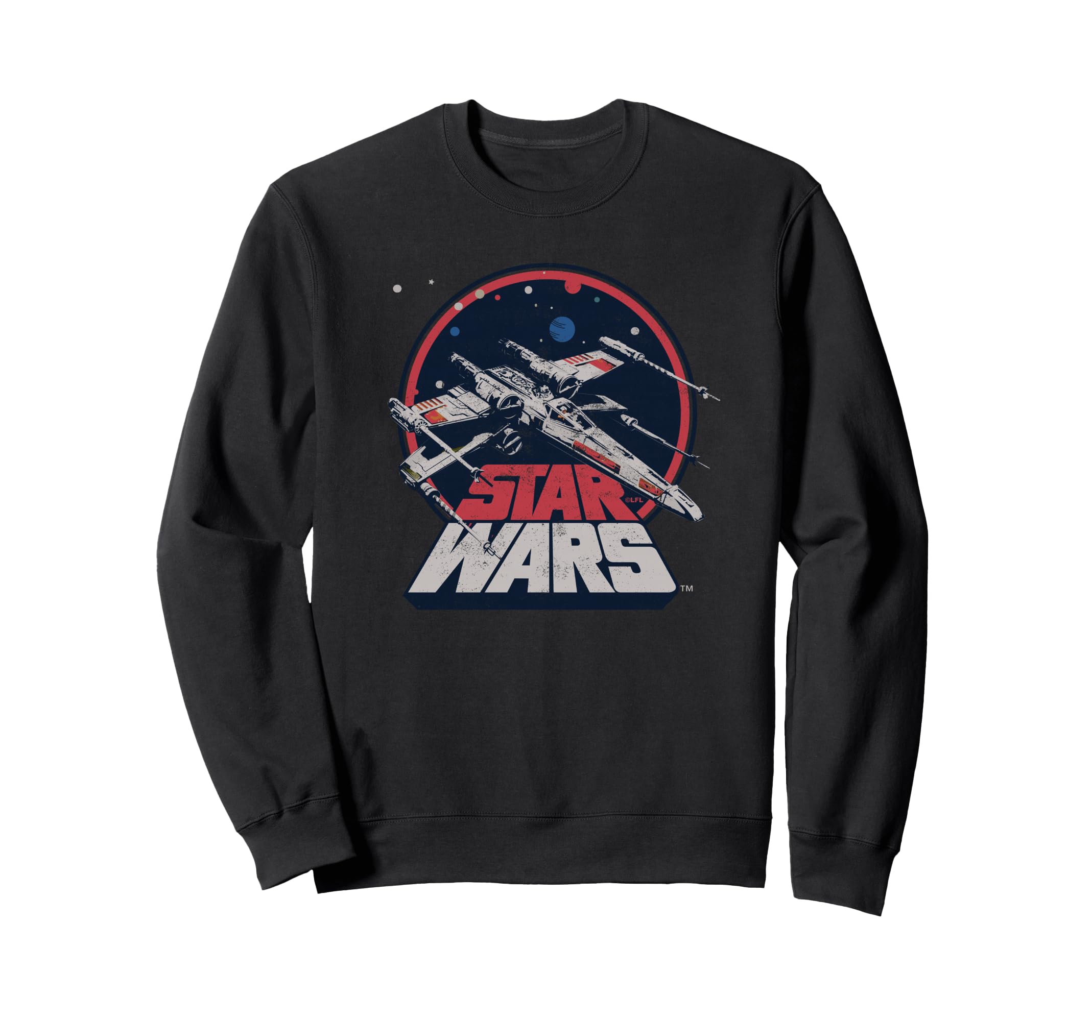 Sweat Star Wars X-Wing Starfighter Vintage pull coton imprimé retro - 2