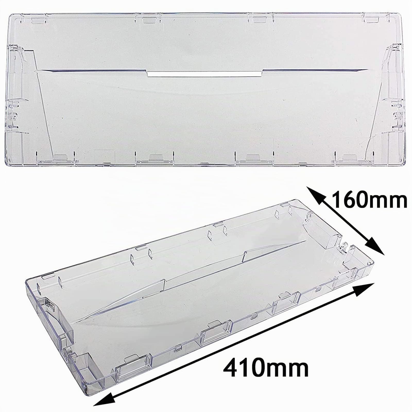 Lot de 3 façades de tiroir en plastique Spares2Go avec poignée rabattable pour réfrigérateur congélateur Indesit