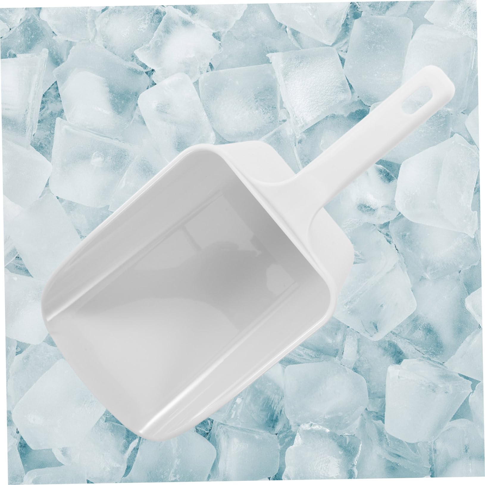 PRETYZOOM Cuchara para Hielo Abs Cuchara para Granos Ergonómica Blanco para Restaurantes y Bares