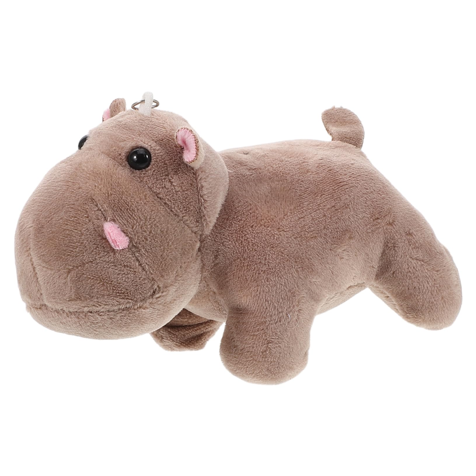 Simpatico Ciondolo a Forma di Ippopotamo di Peluche, Animale Realistico, per Chiavi, Decorazione Unica per casa e Ufficio