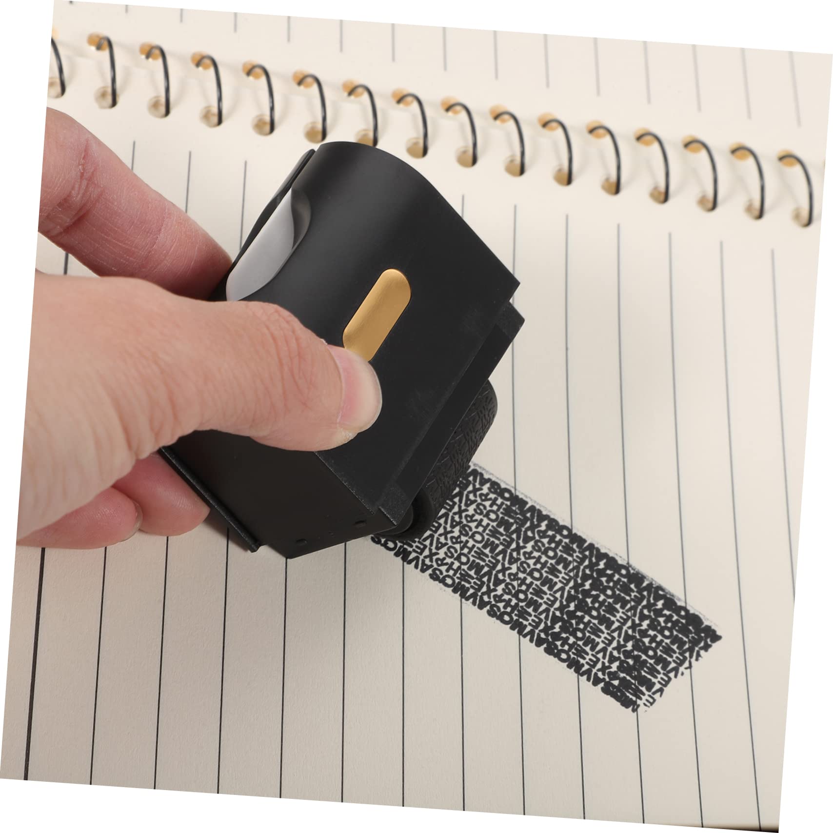 Sewroro 4stücke Portable Rollstempel Für Datenschutz Mehrzweck-rollenstempel Für Rechnungen Bankunterlagen Persönliche Informationen