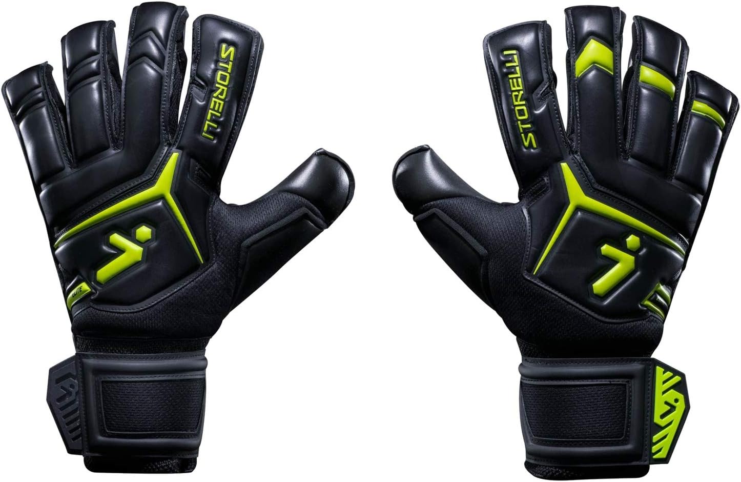 Storelli Gladiator Elite 3.0 Goalkeeper Gloves High-Performance Soccer Goalie Gloves with Finger Spines Premium Finger and Hand Protection : Sports & Outdoors