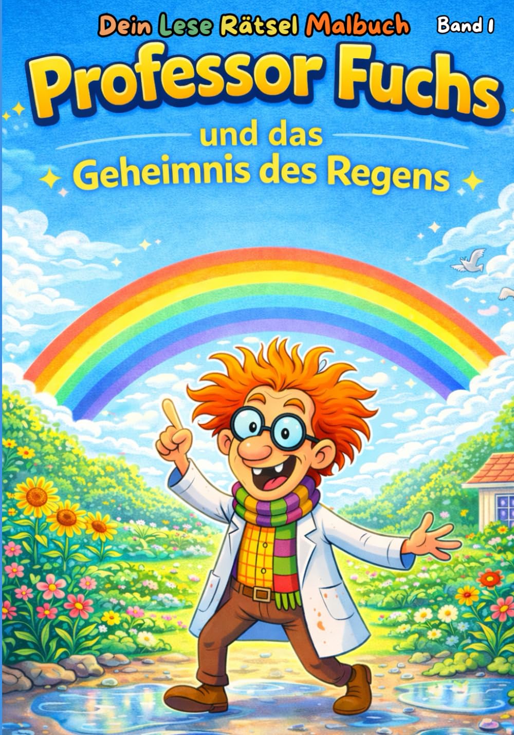 Professor Fuchs und das Geheimnis des Regens: Lese-Rätsel-Malbuch für Erstleser – Eine kindgerechte Geschichte über Regen und Natur zum Lesenlernen ab ... Fuchs – Lese-Rätsel-Malbuch für Erstleser)
