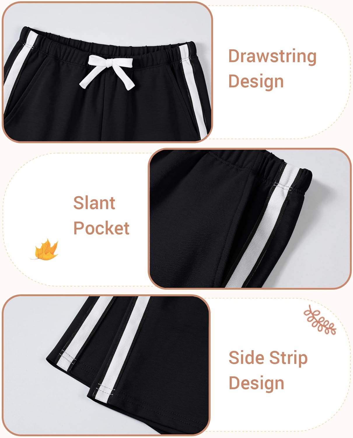 3 Pack Toddler Boys Athletic Shorts Stretchy French Terry Short with Pocket for Baby Boy Size 18M-5T - Image 5