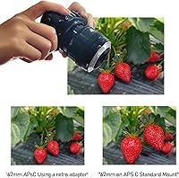 Vista 7 de Anillo inverso de lente macro de 2.638 in compatible con E NEX-5T NEX-3N NEX-6 NEX-5R NEX-F3 NEX-7 NEX-5N NEX-5C NEX-C3 NEX-3 NEX-5, con lente