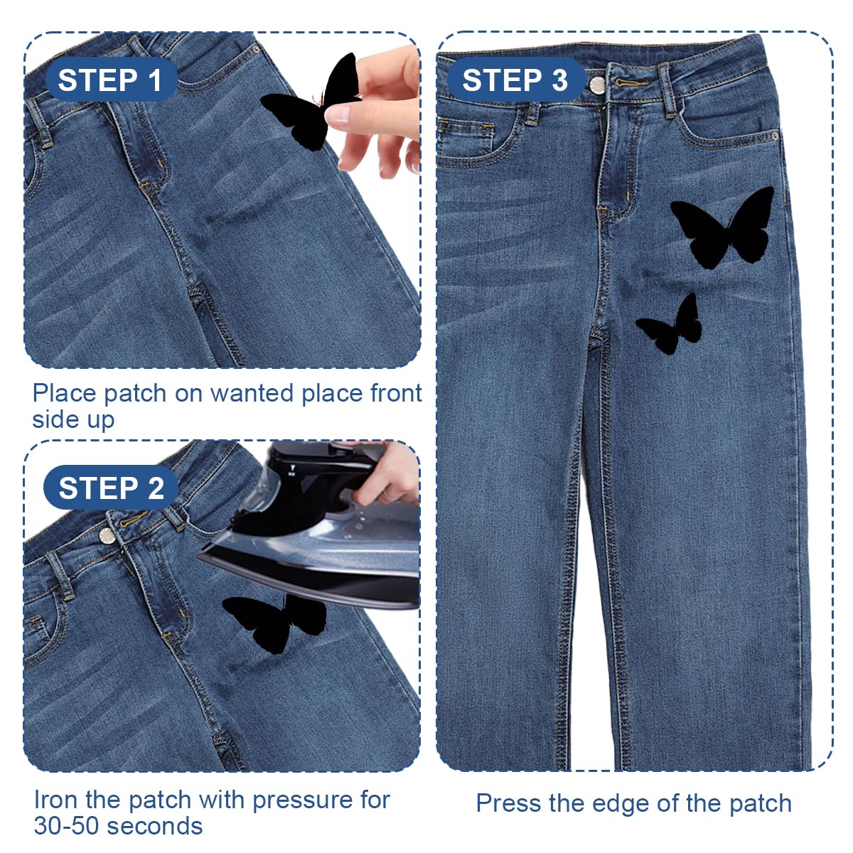 Lapjes Appliqués - Kat ligt dier - overdrukplaatjes opzetstukken Applicaties opnaaien opstrijken Lap Patches, Maat: 6,1 x 5,2 cm