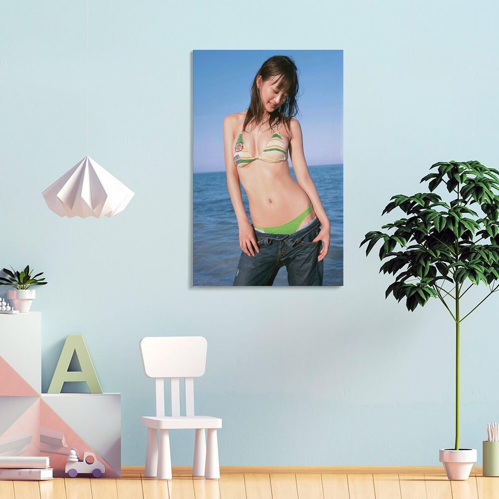 Amazon.co.jp: 小松彩夏写真フォトポスター65 キャンバスアート