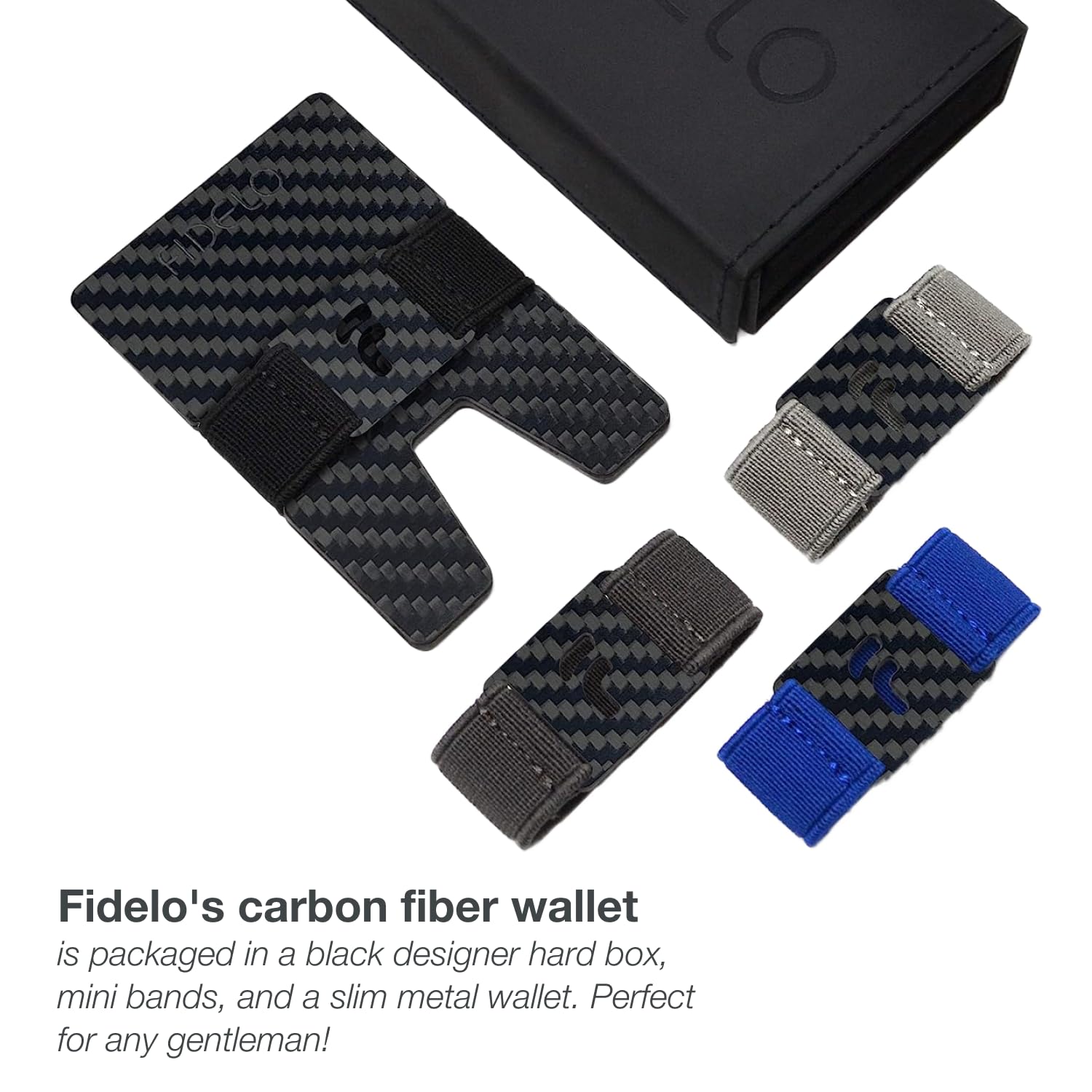 Fidelo Minimalist Wallet For Men Slim RFID Blocking