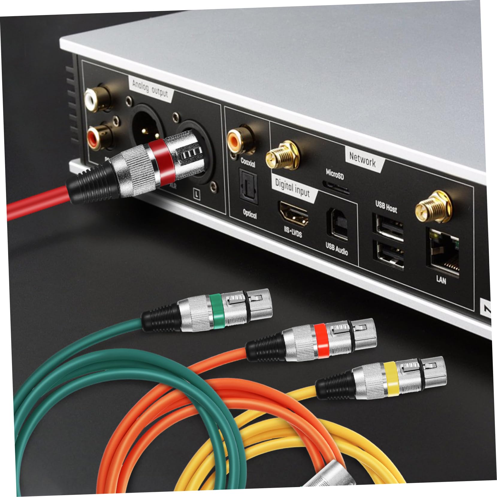 DOITOOL Cables de Audio Xlr Cable de Micrófono Xlr Macho Hembra para Altavoz Escenario de Mezclador de Audio