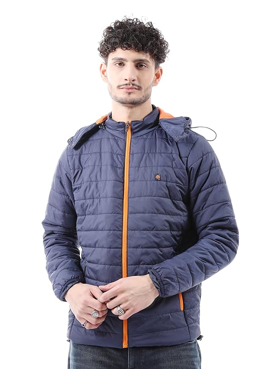 The Indian Garage Co Men's Polyester Regular Puffer Jacket