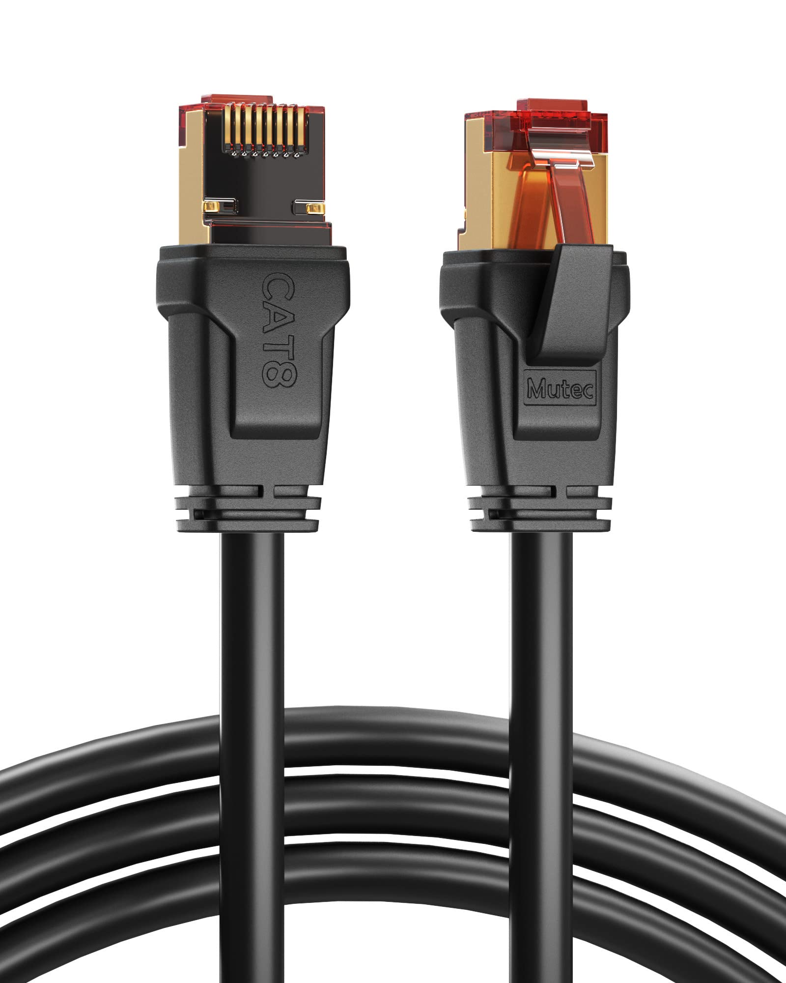 20m Câble Réseau Cat 8.1 40Gbits, Câble Ethernet Cat 8 LANGigabit 40Gbps 20 Mètres, Câble De