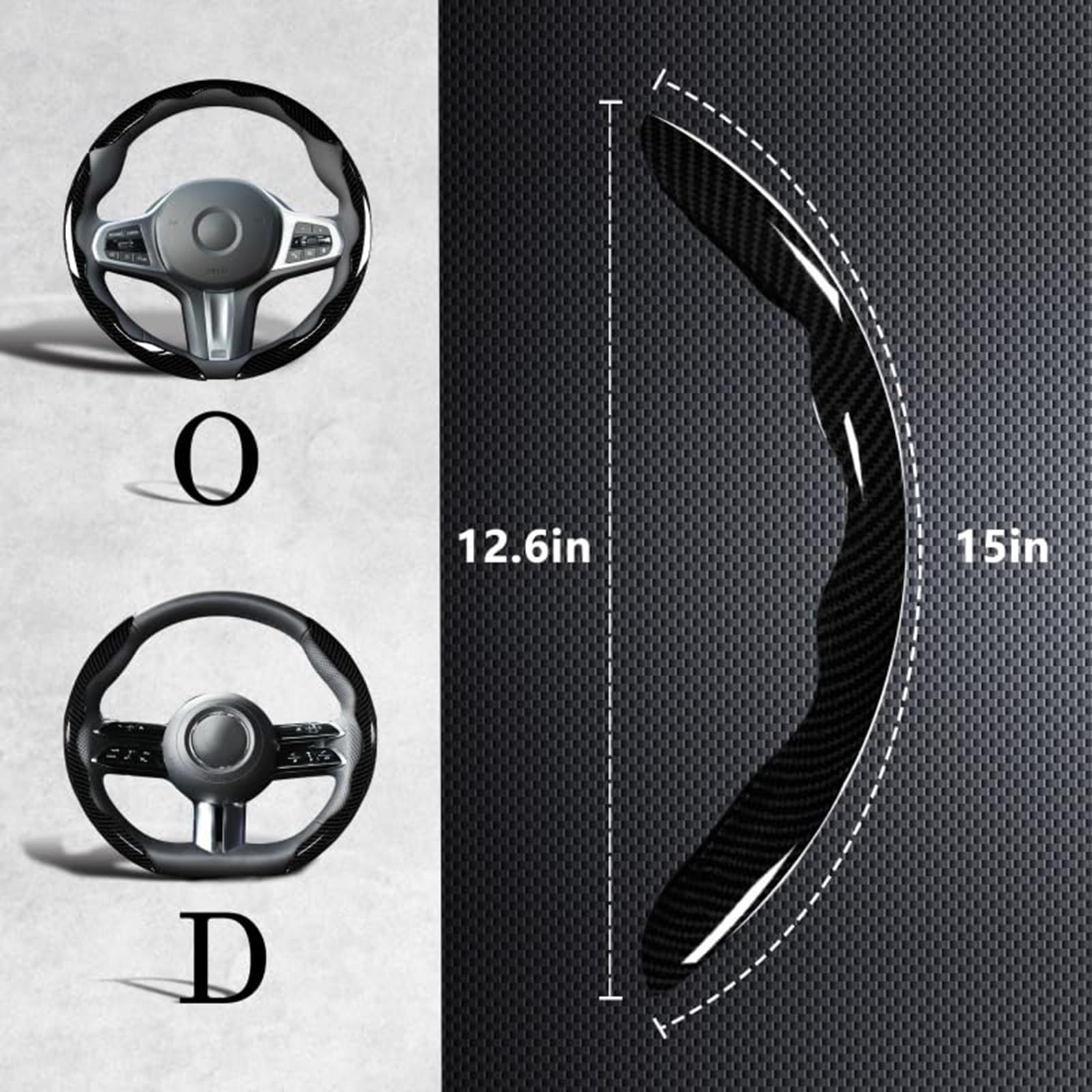 Funda Volante para Polo GTI 2018-2026 (Negro 3PCS 3PCS/Negro)