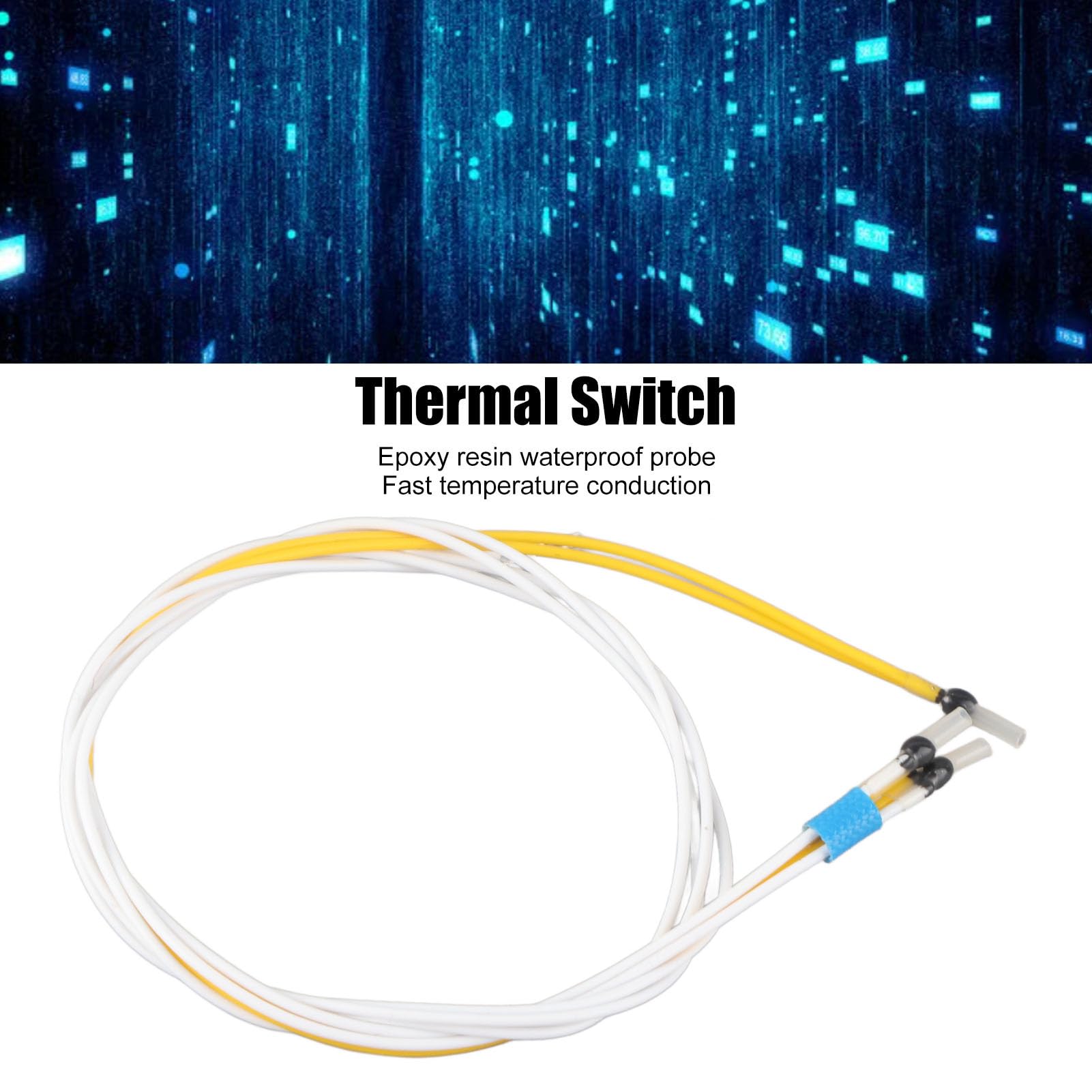 Thermistor Thermistor 3 Core Thermistor Fast Conduction Thermal Switch High Sensitivity Temperature Sensor (80?)