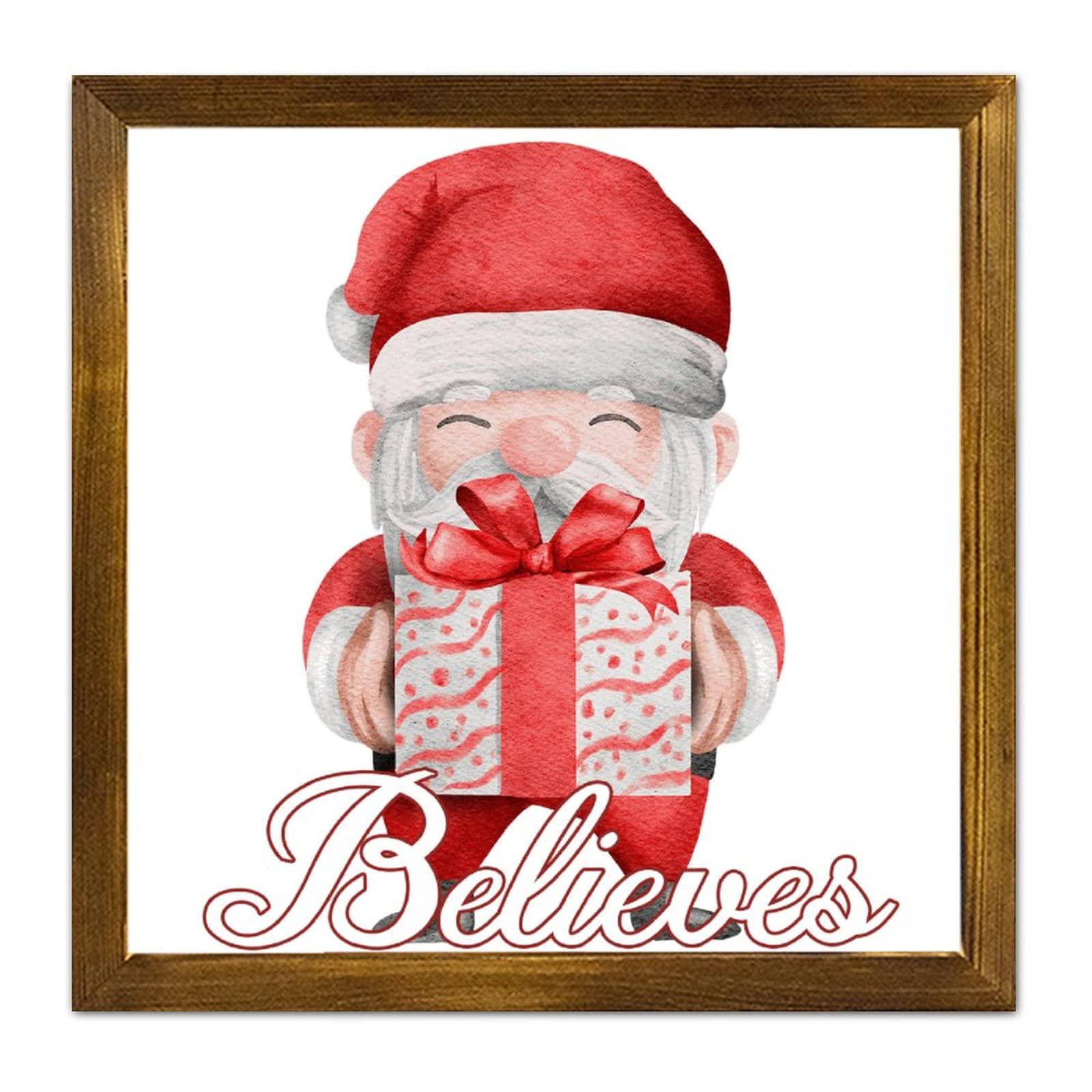 Panneau de Noël en bois vintage pour décorer votre salon festif