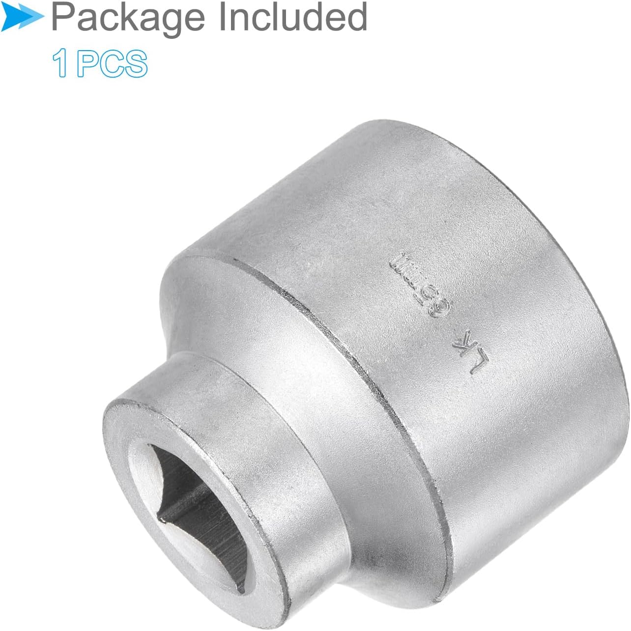 12-Point Impact Socket, 3/4" Square Drive 65mm Socket, 45# Steel Radiused Corner Design Standard Impact Socket - (Application: for General Repairs)