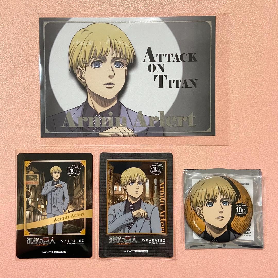 進撃カラオケの鉄人コラボ ミン 未開封】進撃の巨人 カラオケの鉄人 デカ缶