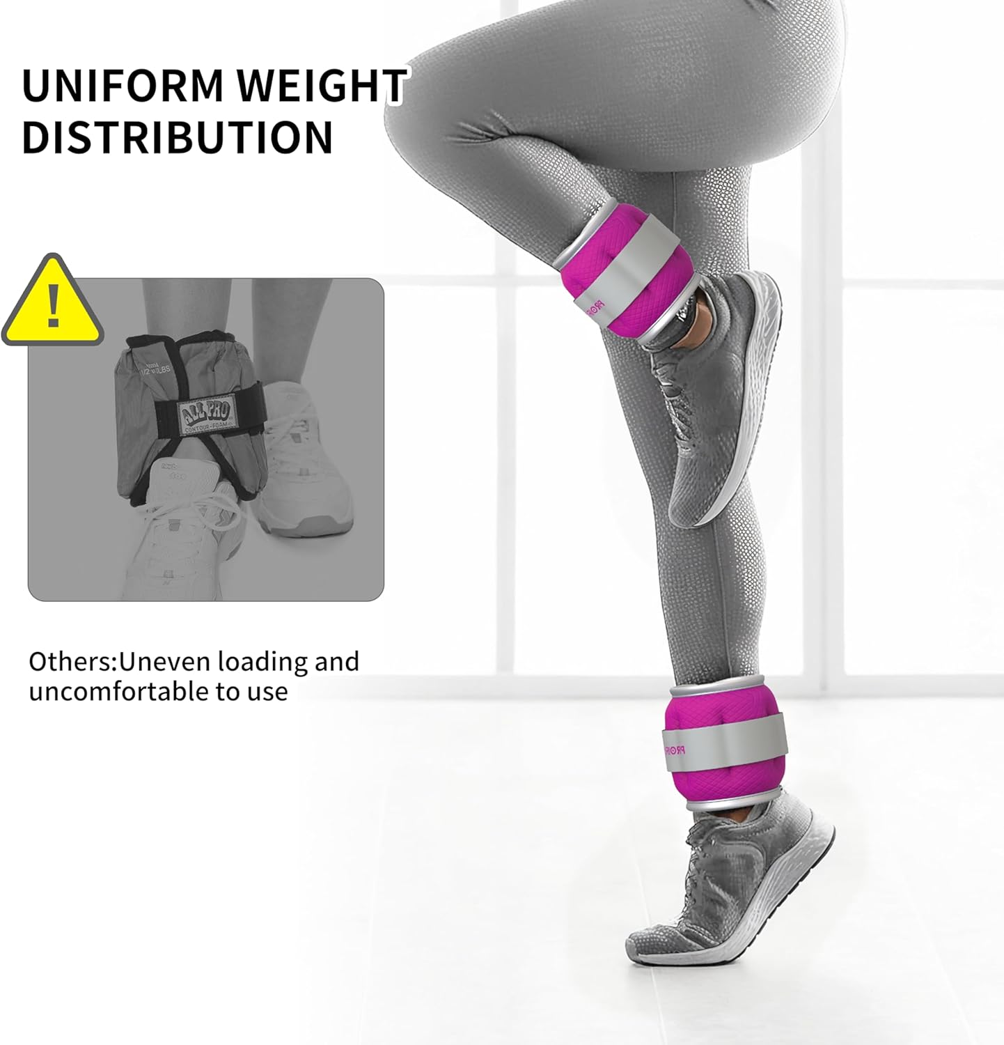PROIRON Ankle Weights Wrist Leg Weights for Women Men 2/4/6/8LBS Reflective Ankle Weight Set for Fitness Exercise Jogging Aerobics