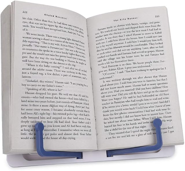 Portable Desk Adjustable Plastic Music Book Stand for Reading, Table Desktop Holder Traning Tackle for Book Phone Pad