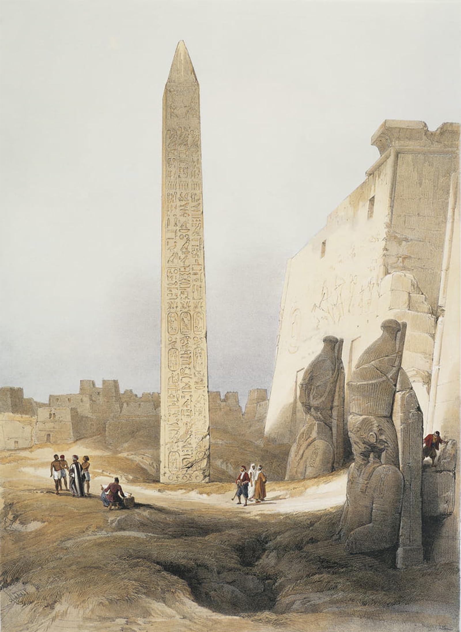 Obélisque d'Égypte au Temple de Louxor Poster Graffiti SERENDIPITP - 5
