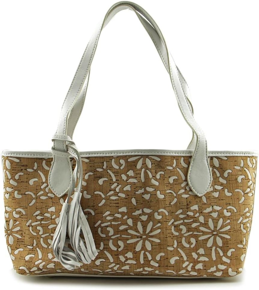 Cork Small Tote - White