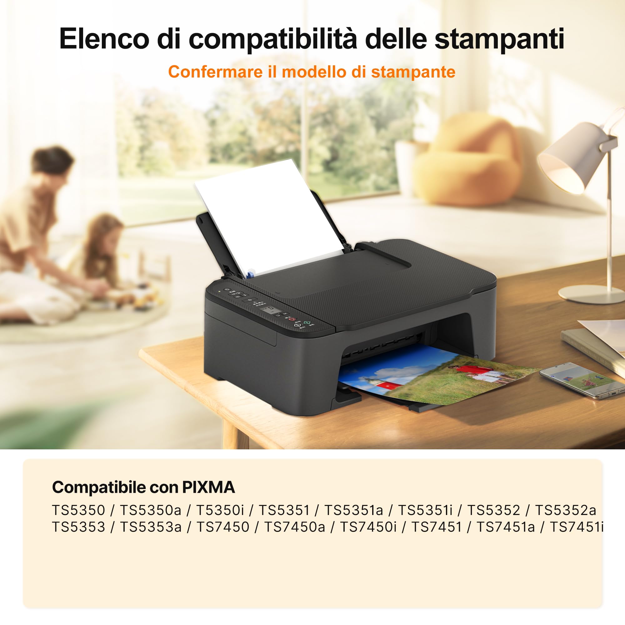 Sqwekd PG-560 XL CL-561XL Cartucce d'inchiostro Sostituzione per Cartucce Canon 560 561 XL per Canon Pixma TS7450i TS5350i TS5350 TS7450 TS7451i TS7451 TS5351a TS5351 TS5352 TS5353 (Nero Tri-Colore)