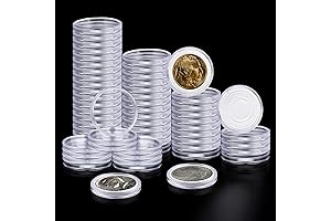 63PCS Clear Coin Capsules for Morgan Silver Dollar
