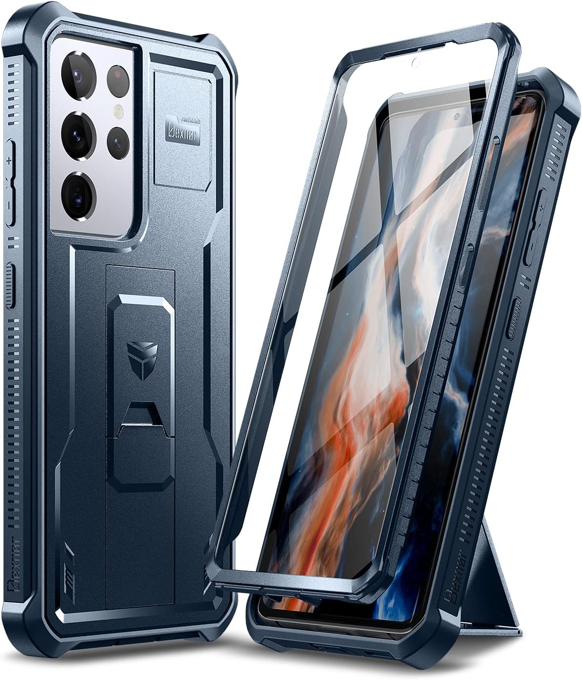 Dexnor for Samsung Galaxy S21 Ultra Case, [Built in Screen