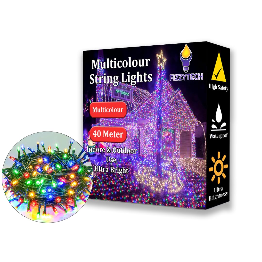 fizzytech Diwali Decorative LED String Lights Serial Bulbs Lights of Home Decoration - Multicolor (45 Meter) (B07YQJCR4K) Amazon Price History, Amazon Price Tracker
