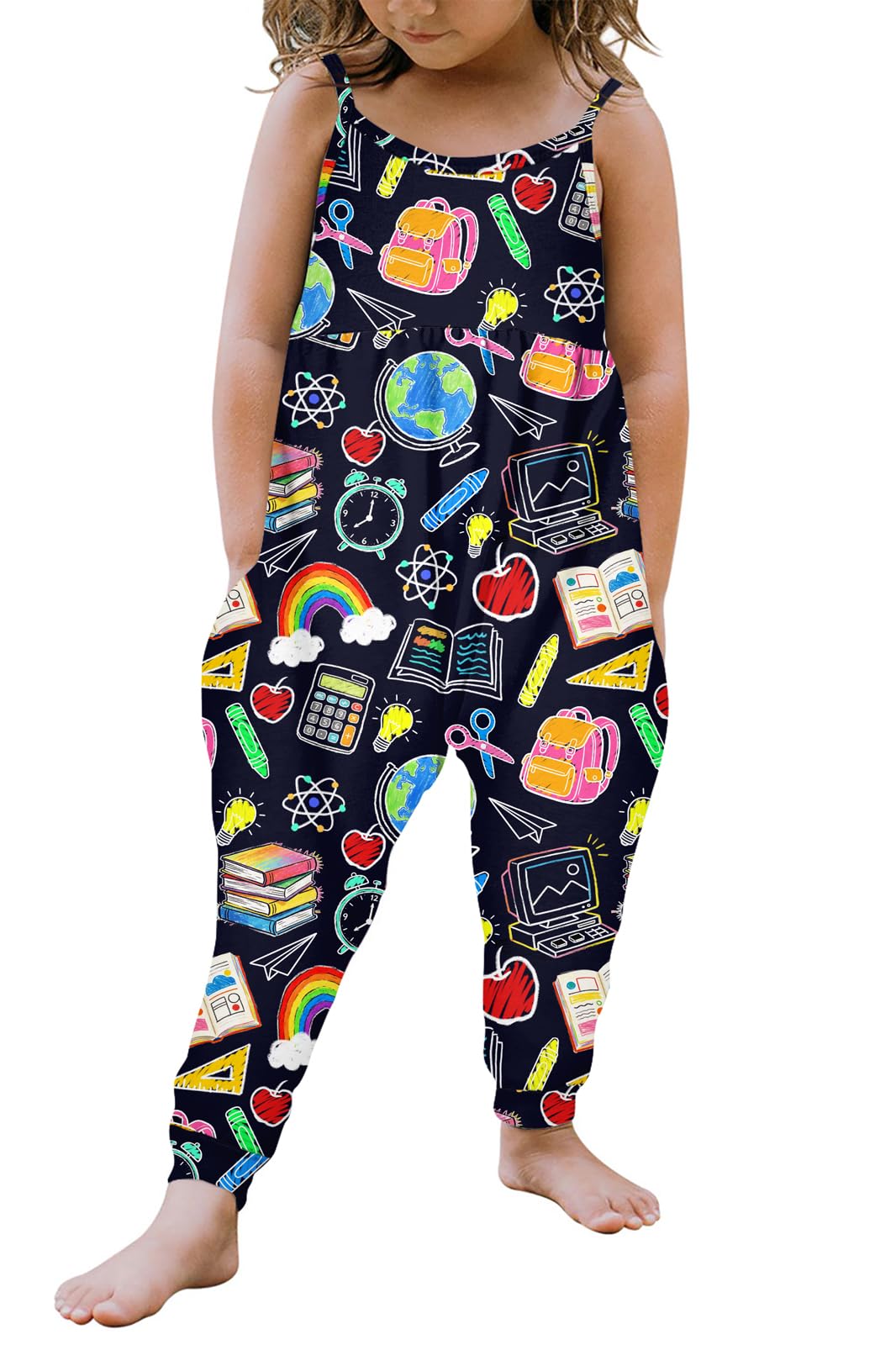 Yousie Toddler Girls Kids Rompers Jumpsuit Summer Spring Outfits 1-8 Years