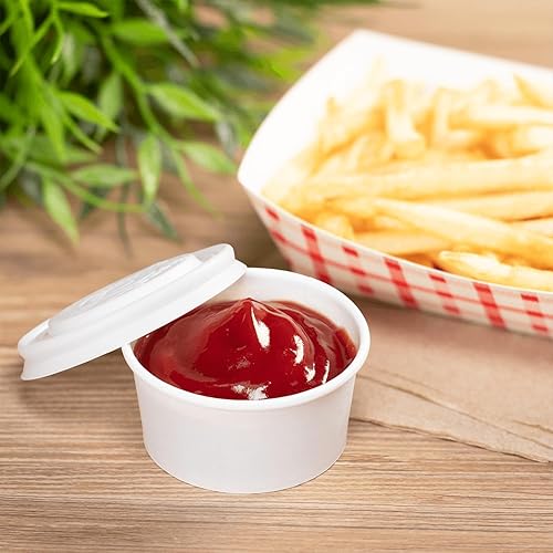 Miniatura 2 de KARAT EARTH Vaso de papel ecológico de 2 oz (2.441 in) - Blanco, caja de 2000, KE-P200-PPRW