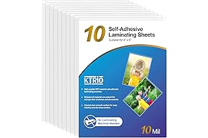 KTRIO Self-Adhesive Laminating Sheets: Protect Your Precious Memories Without the Heat