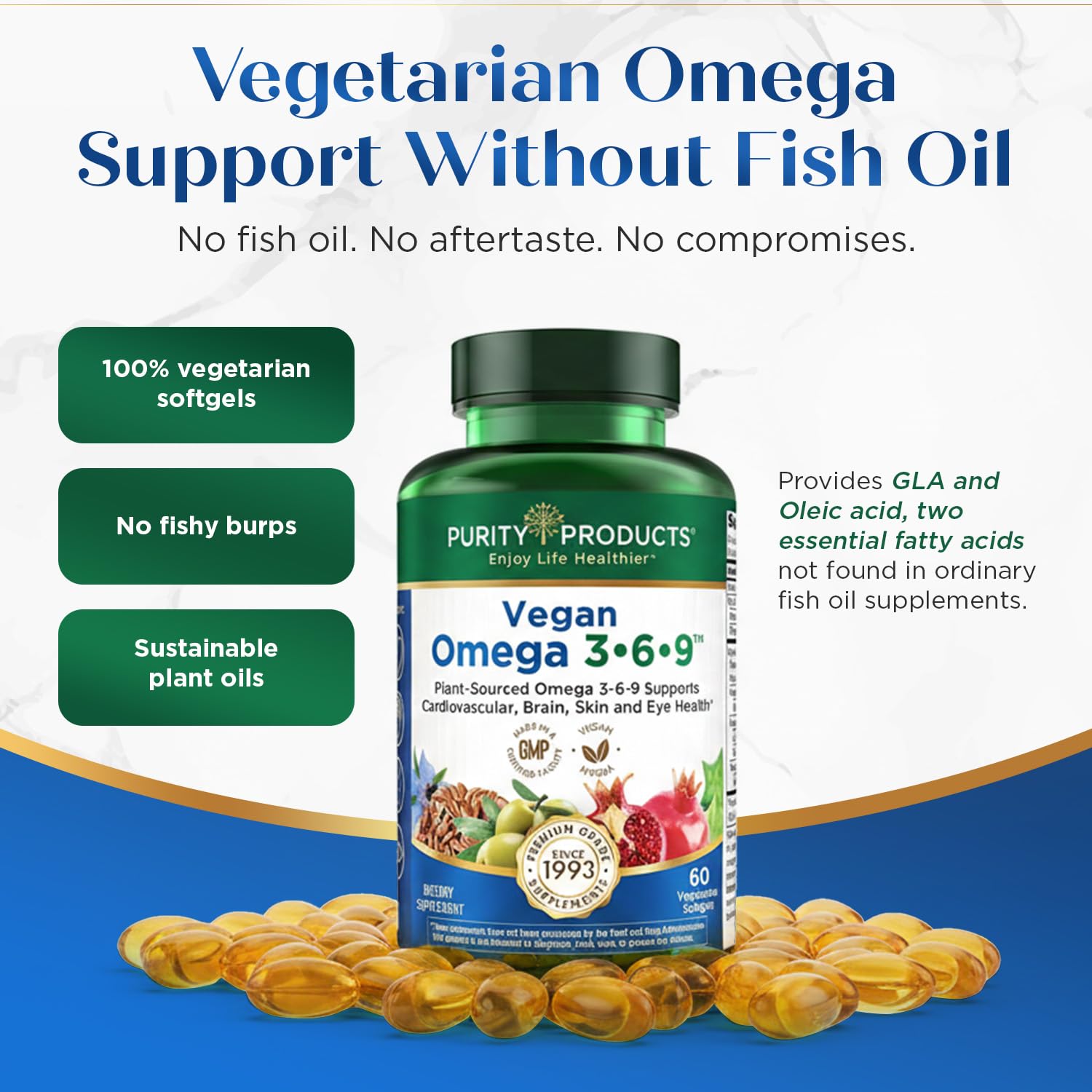 Purity Products Omega 3-6-9, "5 in 1 Vegan and Vegetarian Formula — Amazon image 7
