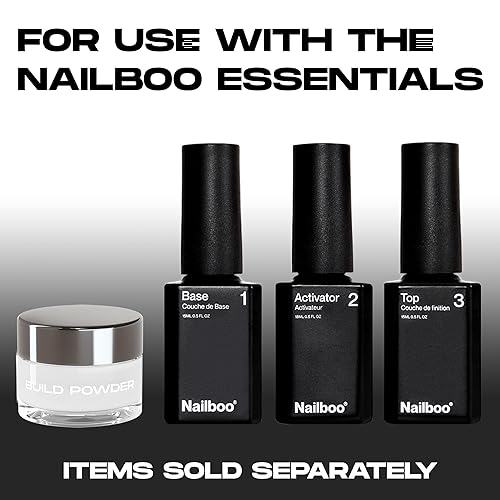 Miniatura 40 de Nailboo Polvo de inmersión para uñas – Polvo de inmersión de uñas transparente, hecho a medida con fórmula ultrafina altamente pigmentada,