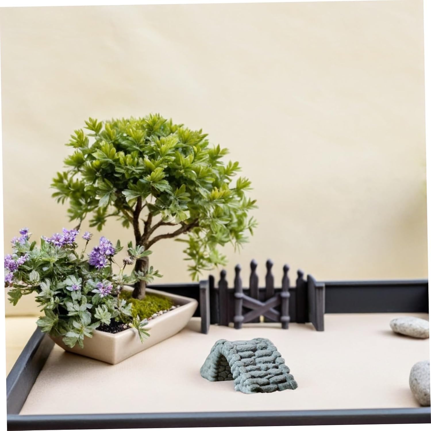 Miniature Resin Bridge Model for Terrarium and Aquarium Decor Adorable Garden Landscape Accessory and for -Term Use for Landscaping and